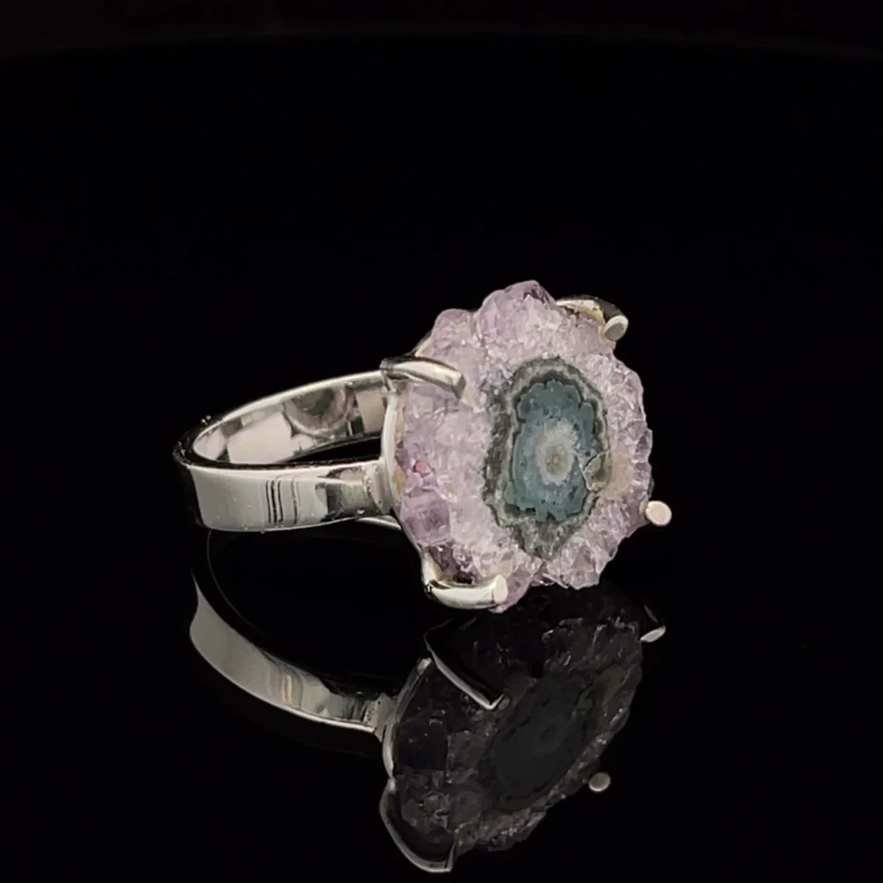Sterling Silver Stalactite Ring Size 7 - Image 2