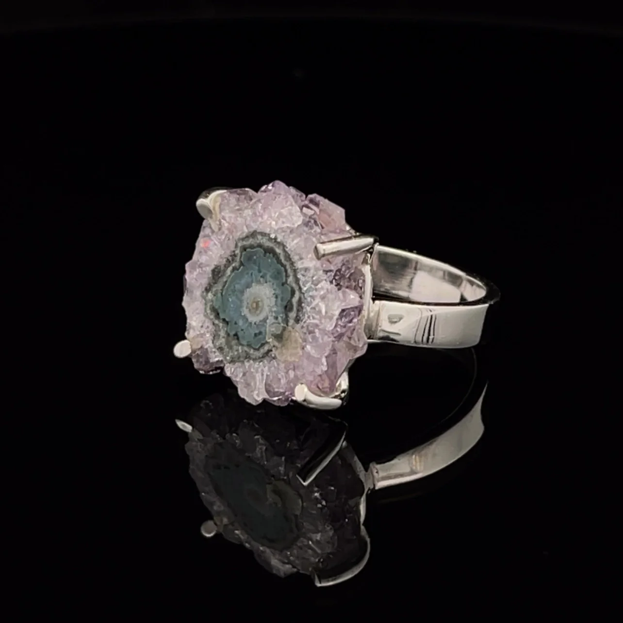 Sterling Silver Stalactite Ring Size 7 - Image 3