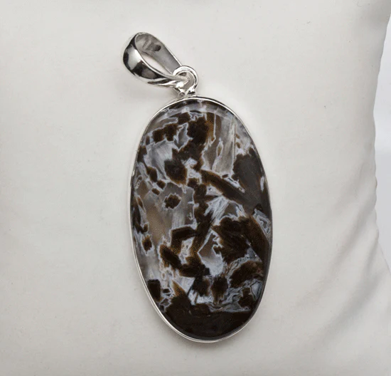 Sterling Silver Stick Agate Pendant - Image 2