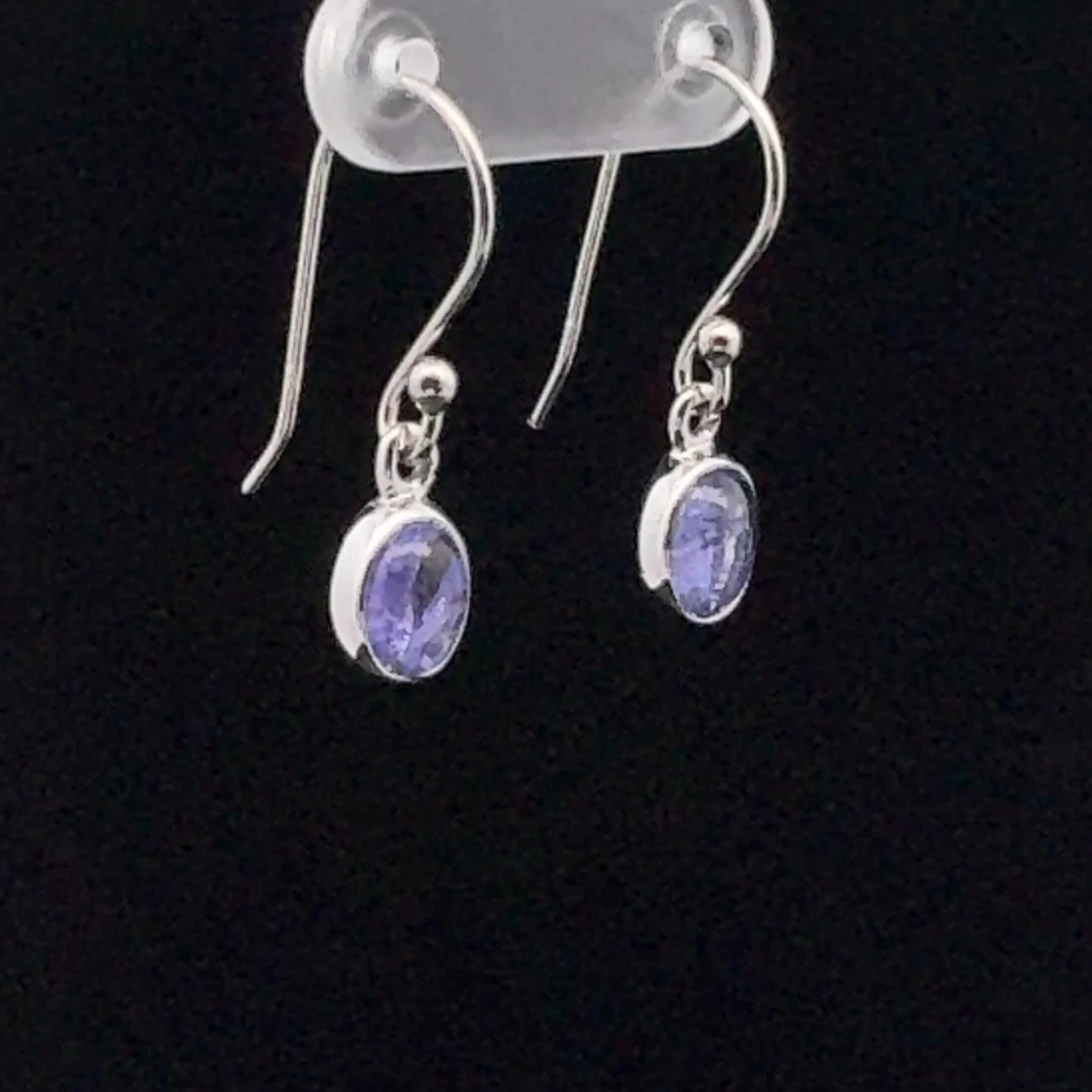 Sterling Silver Tanzanite Earrings - Image 2