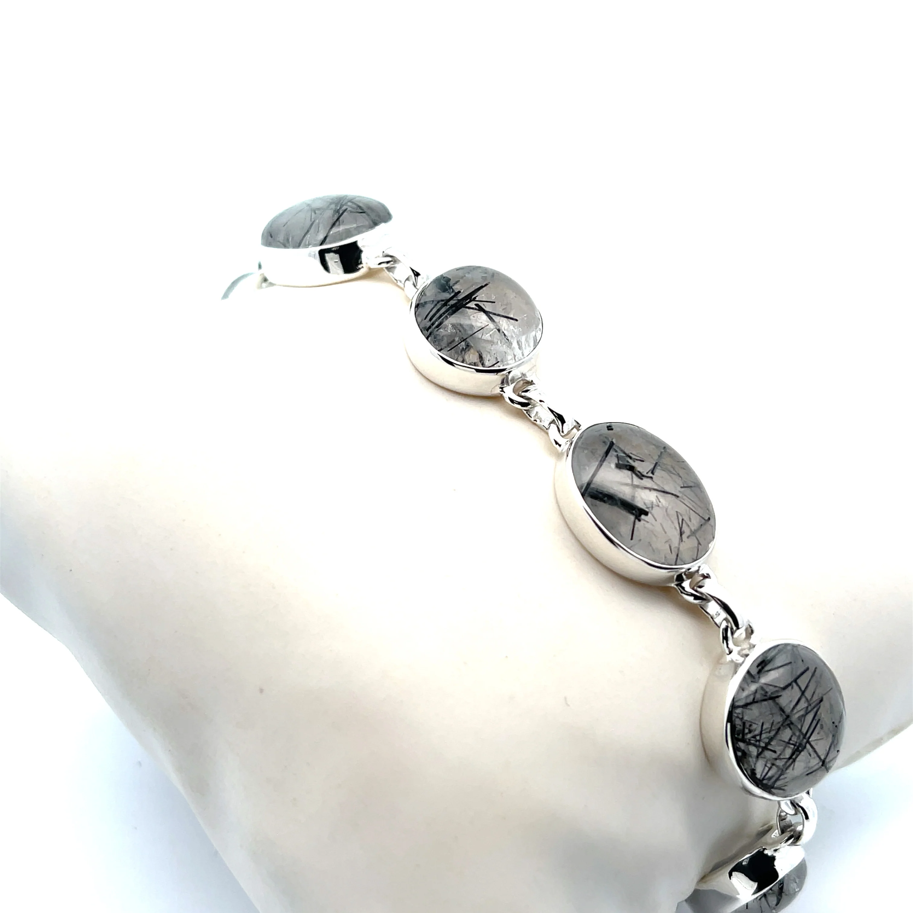 Sterling Silver Tourmalated Quartz Bracelet - Image 3