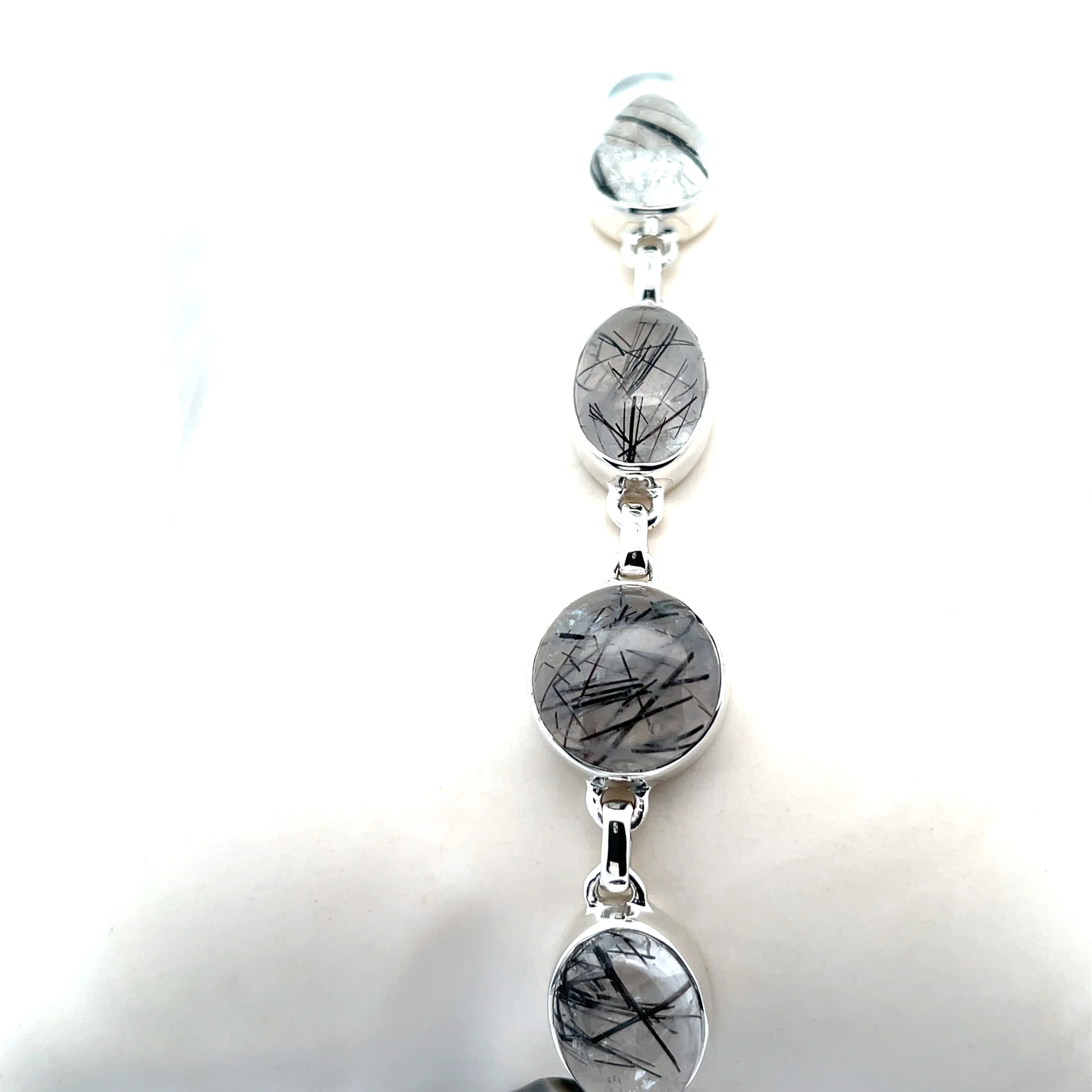 Sterling Silver Tourmalated Quartz Bracelet - Image 2