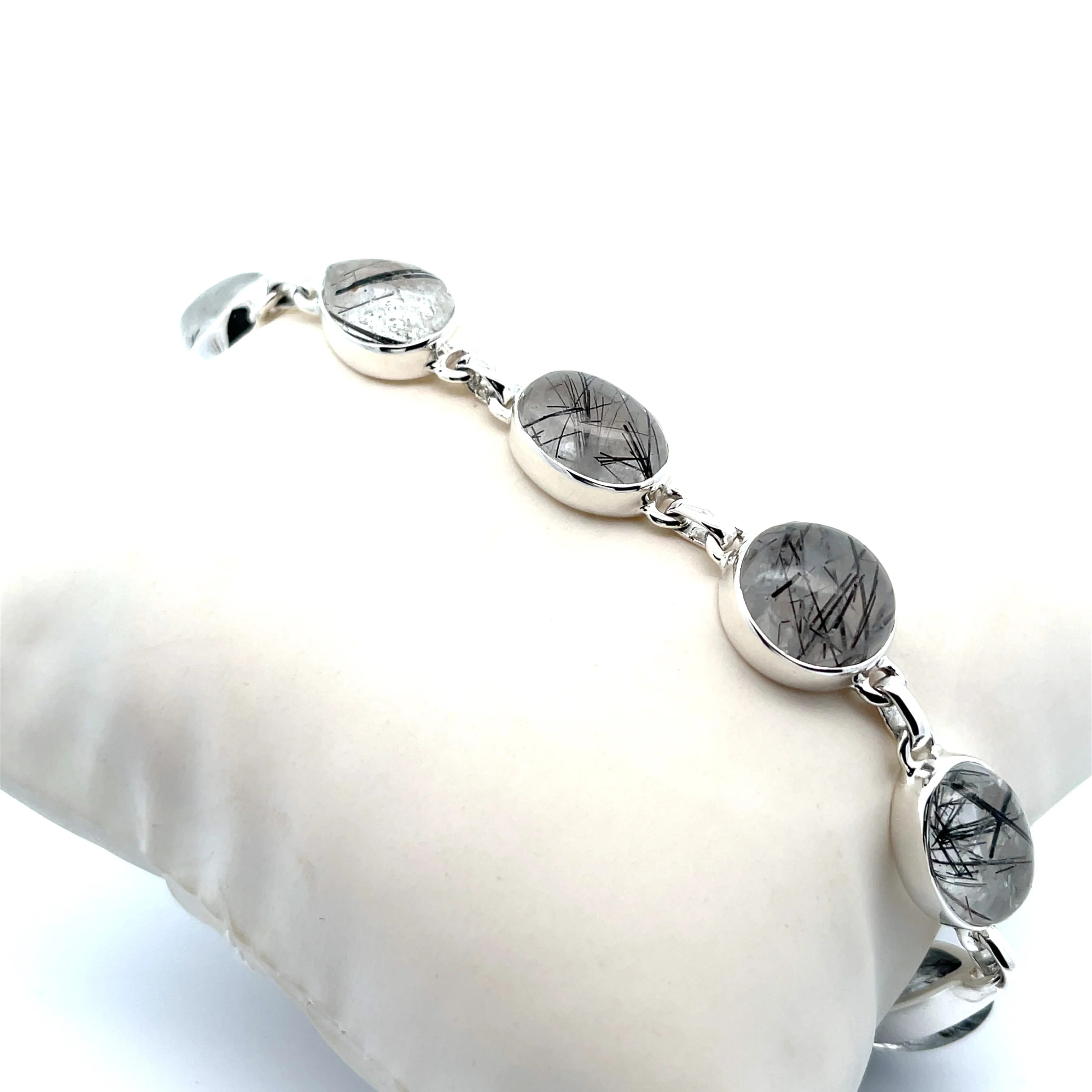 Sterling Silver Tourmalated Quartz Bracelet - Image 3