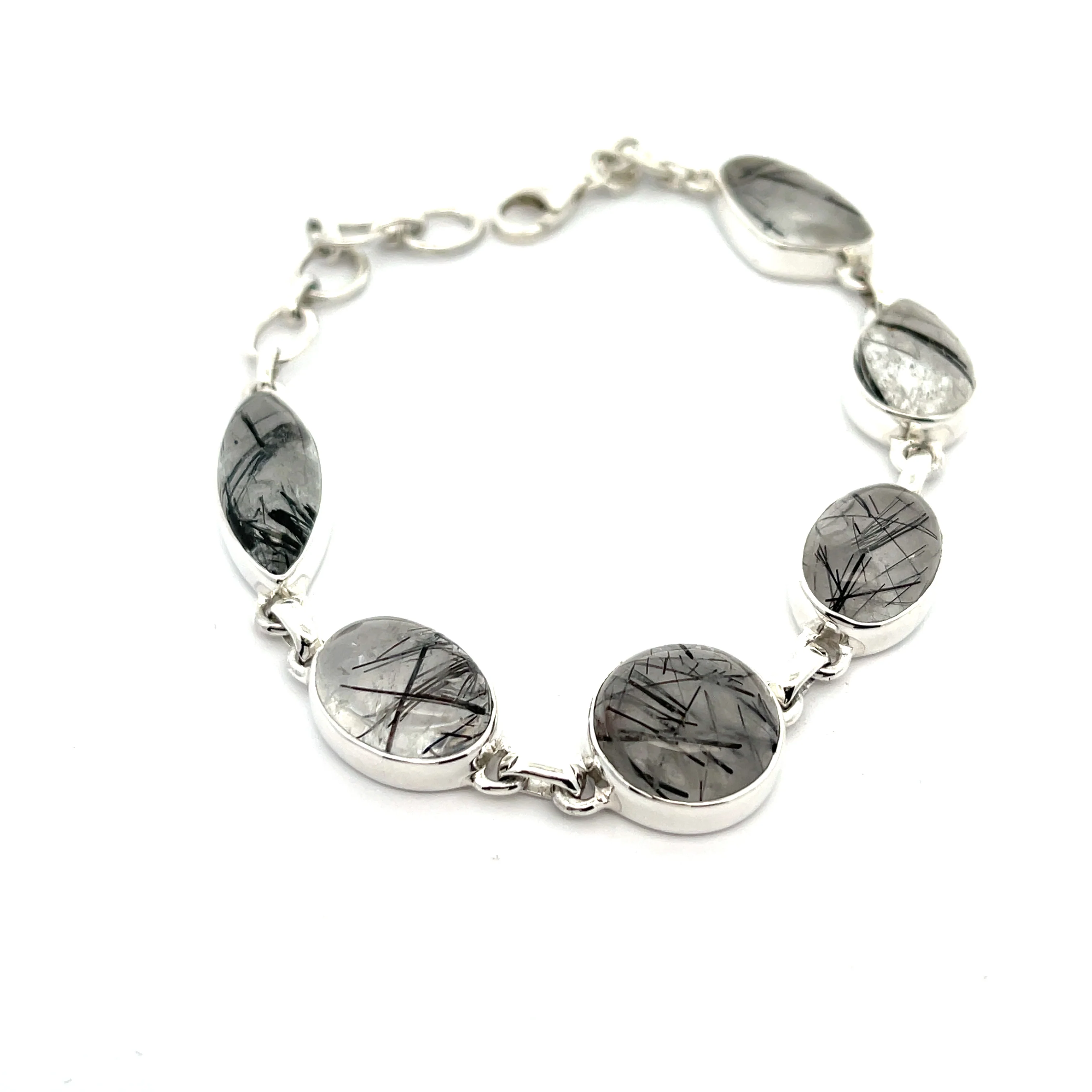 Sterling Silver Tourmalated Quartz Bracelet - Image 5
