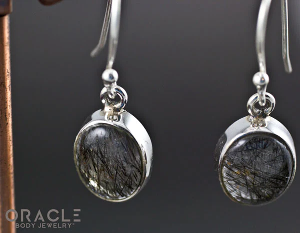 Sterling Silver Tourmalated Quartz Earrings - Image 2