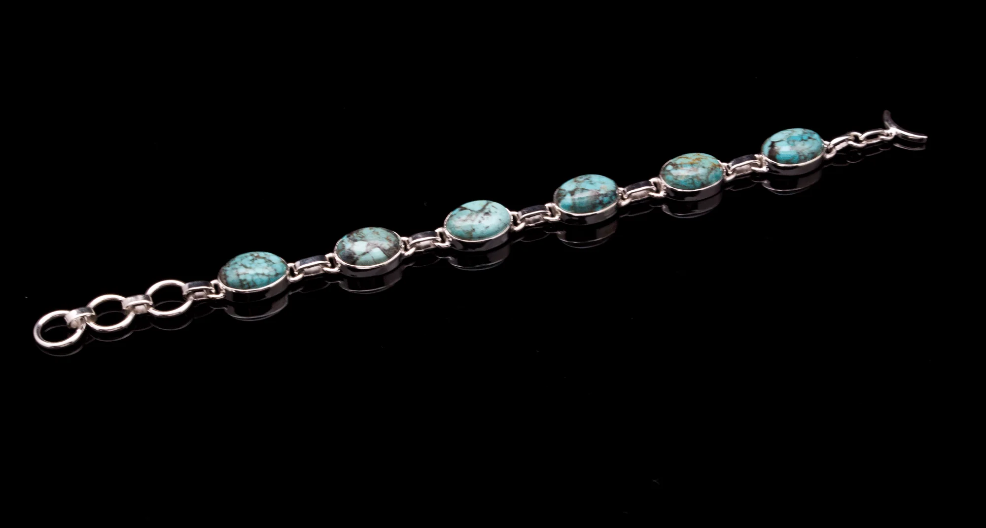 Sterling Silver Turquoise Bracelet - Image 2