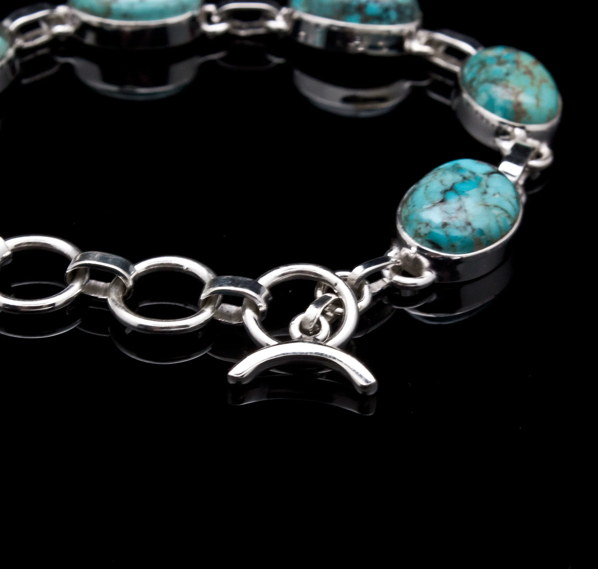 Sterling Silver Turquoise Bracelet - Image 4