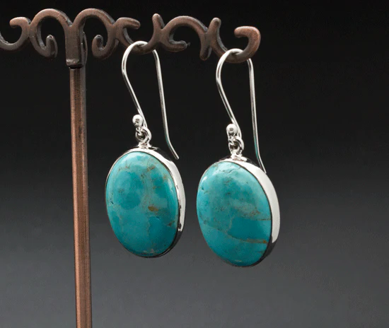 Sterling Silver Turquoise Earrings - Image 2