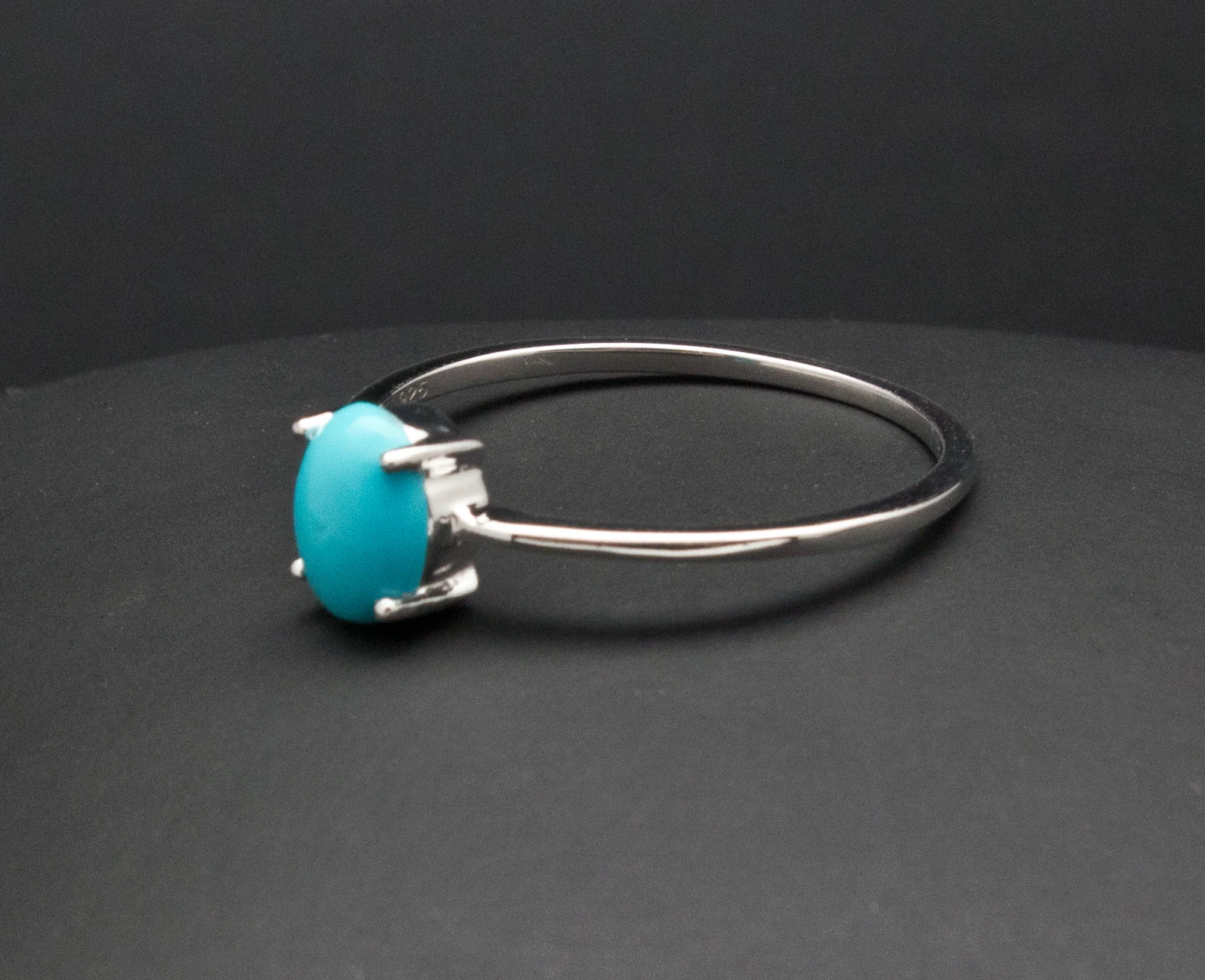 Sterling Silver Turquoise Ring Sizes 5 through 10 - Image 2