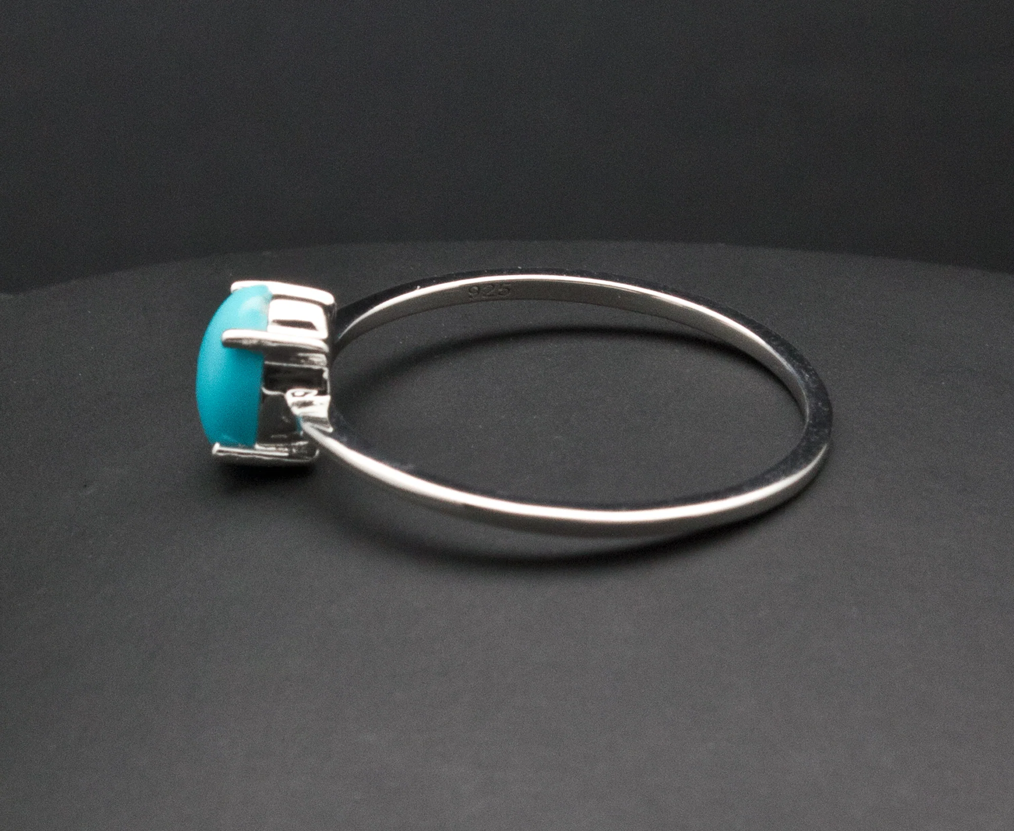 Sterling Silver Turquoise Ring Sizes 5 through 10 - Image 3