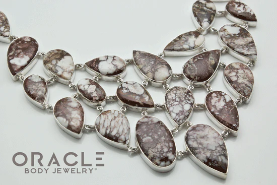 Sterling Silver Wildhorse Brecciated Jasper Necklace - Image 3