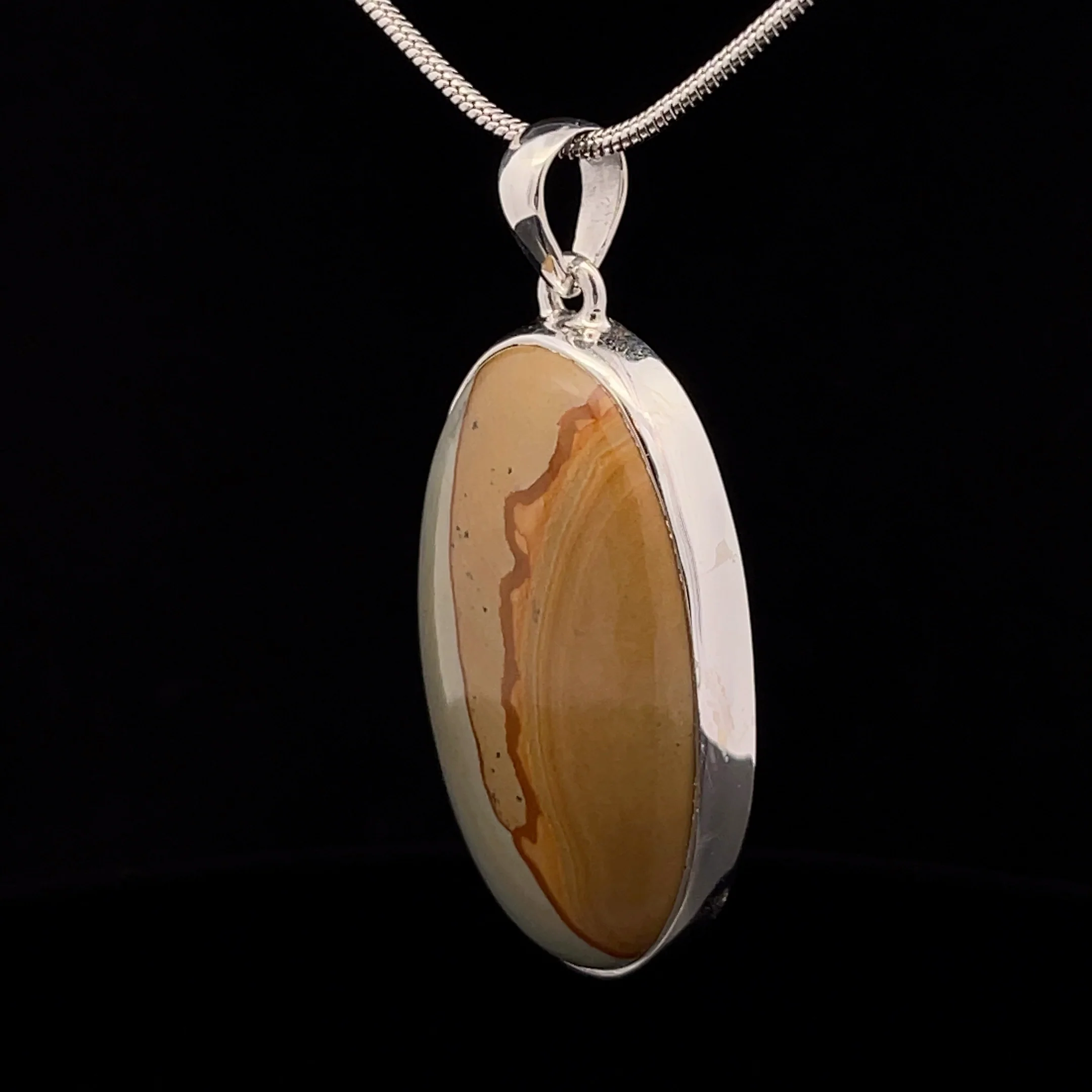 Sterling Silver Wildhorse Picture Jasper Pendant - Image 3