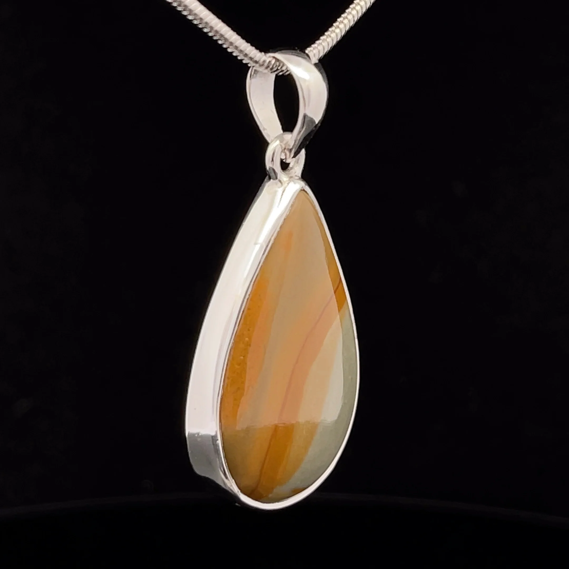 Sterling Silver Wildhorse Picture Jasper Pendant - Image 2