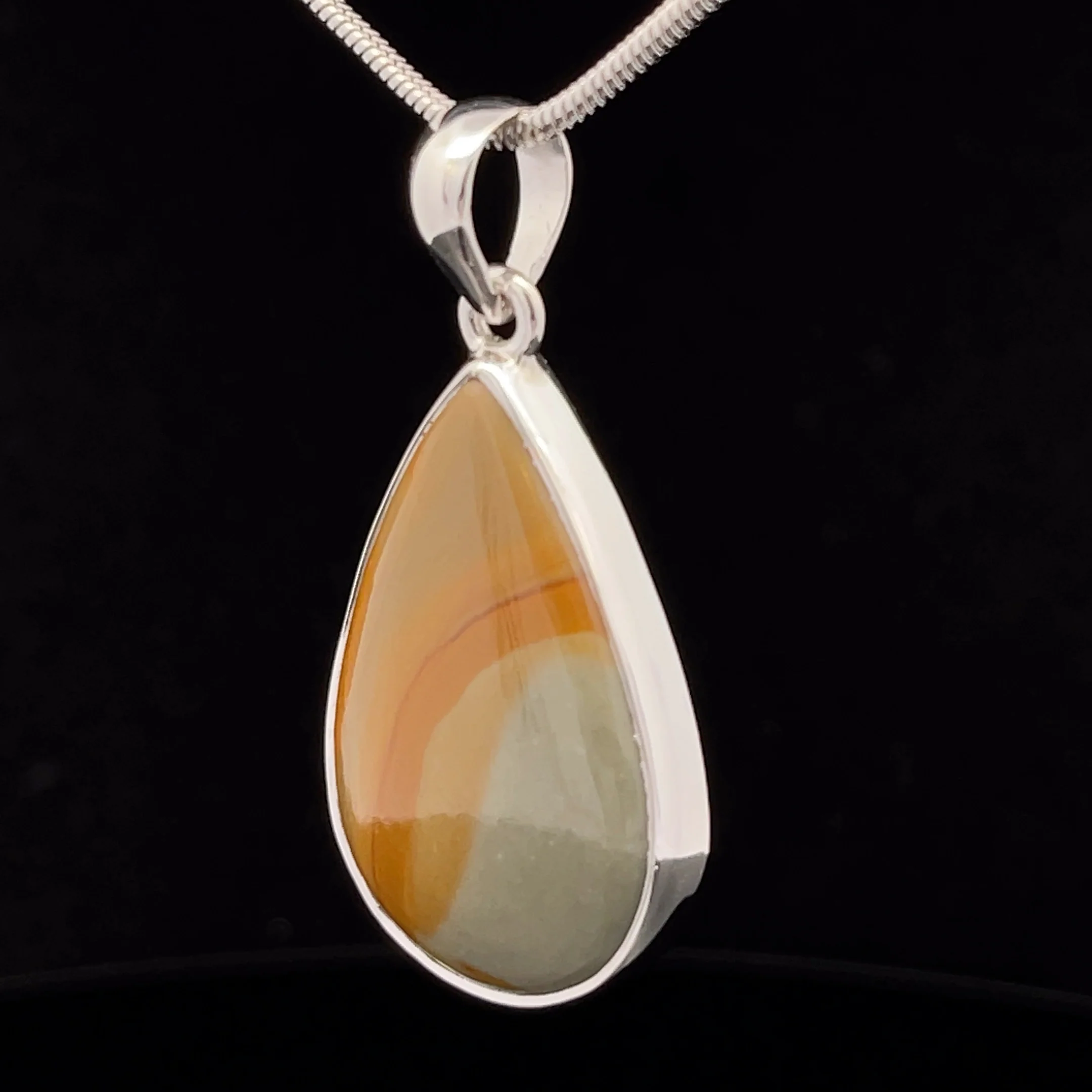 Sterling Silver Wildhorse Picture Jasper Pendant - Image 3