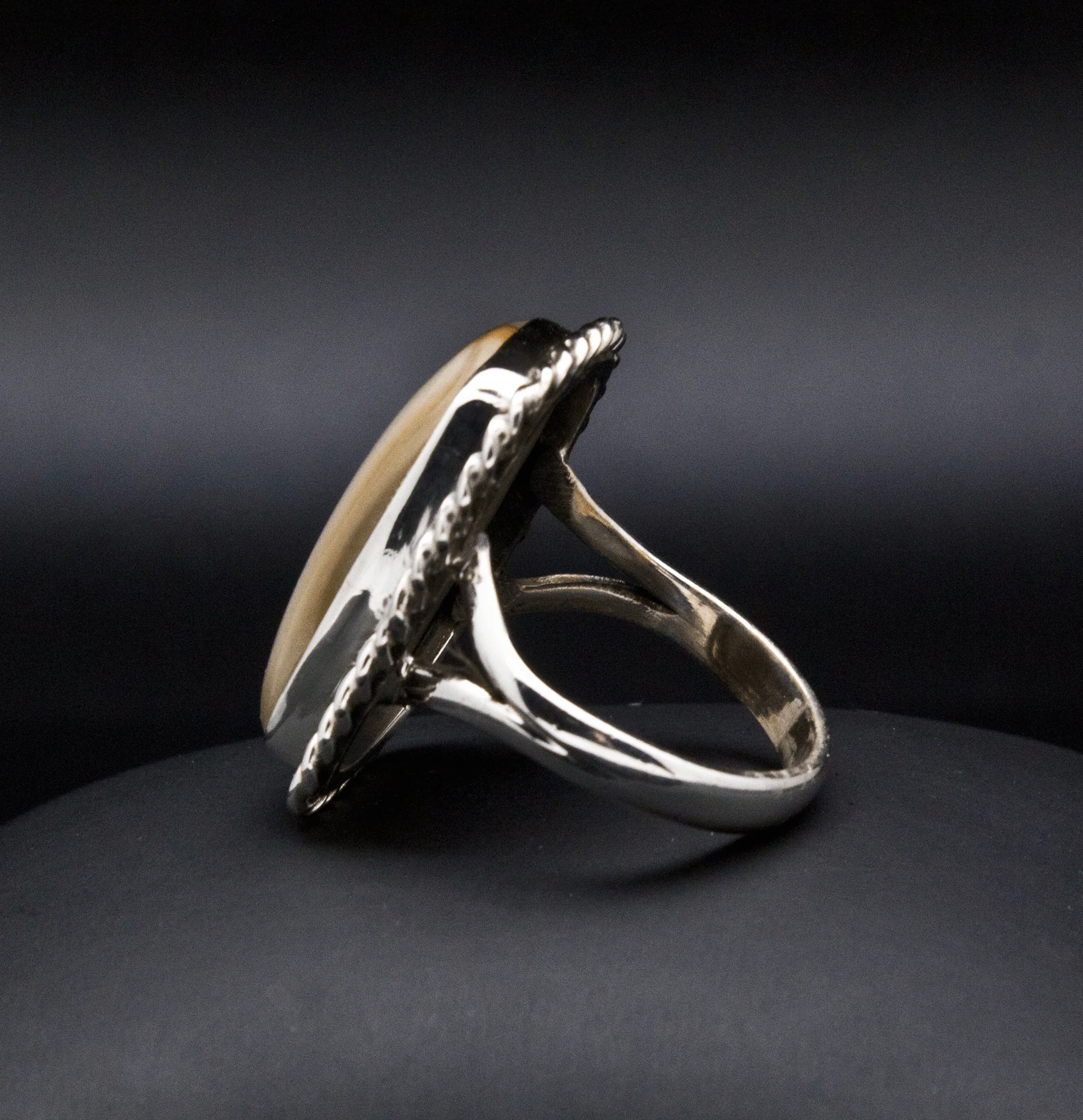 Sterling Silver Wildhorse Picture Jasper Ring Size 9 - Image 3