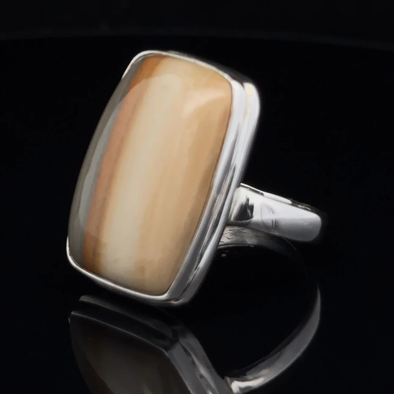 Sterling Silver Wildhorse Picture Jasper Ring Size 10 - Image 3