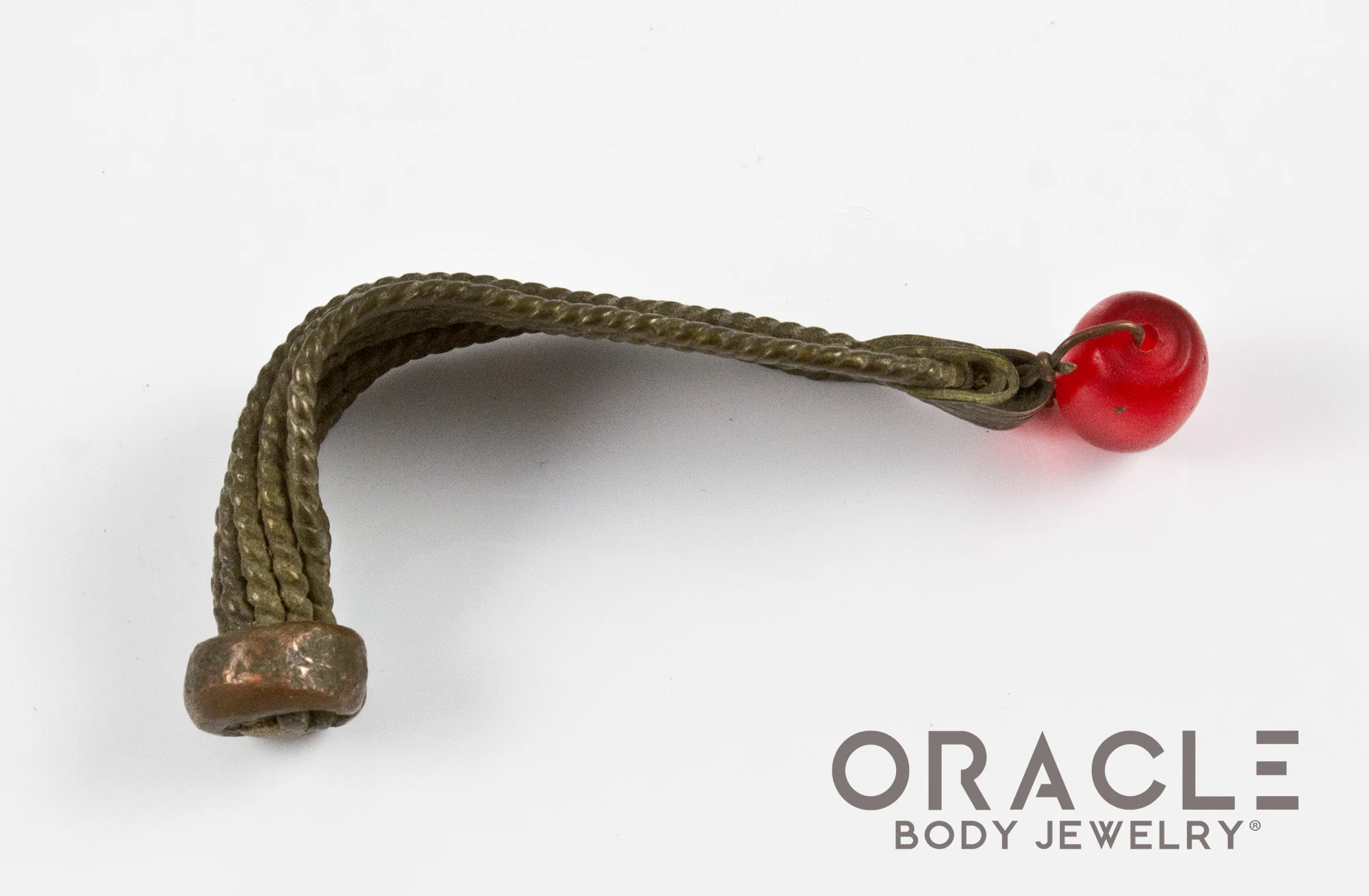 Toposa Wire Labret with Glass Bead - Image 2