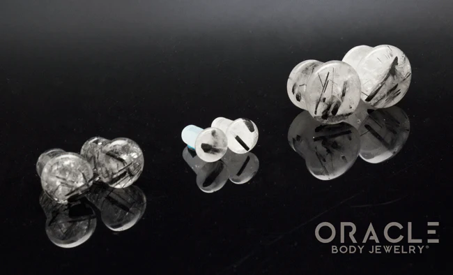 Tourmalated Quartz Single Flare Plugs - Image 2