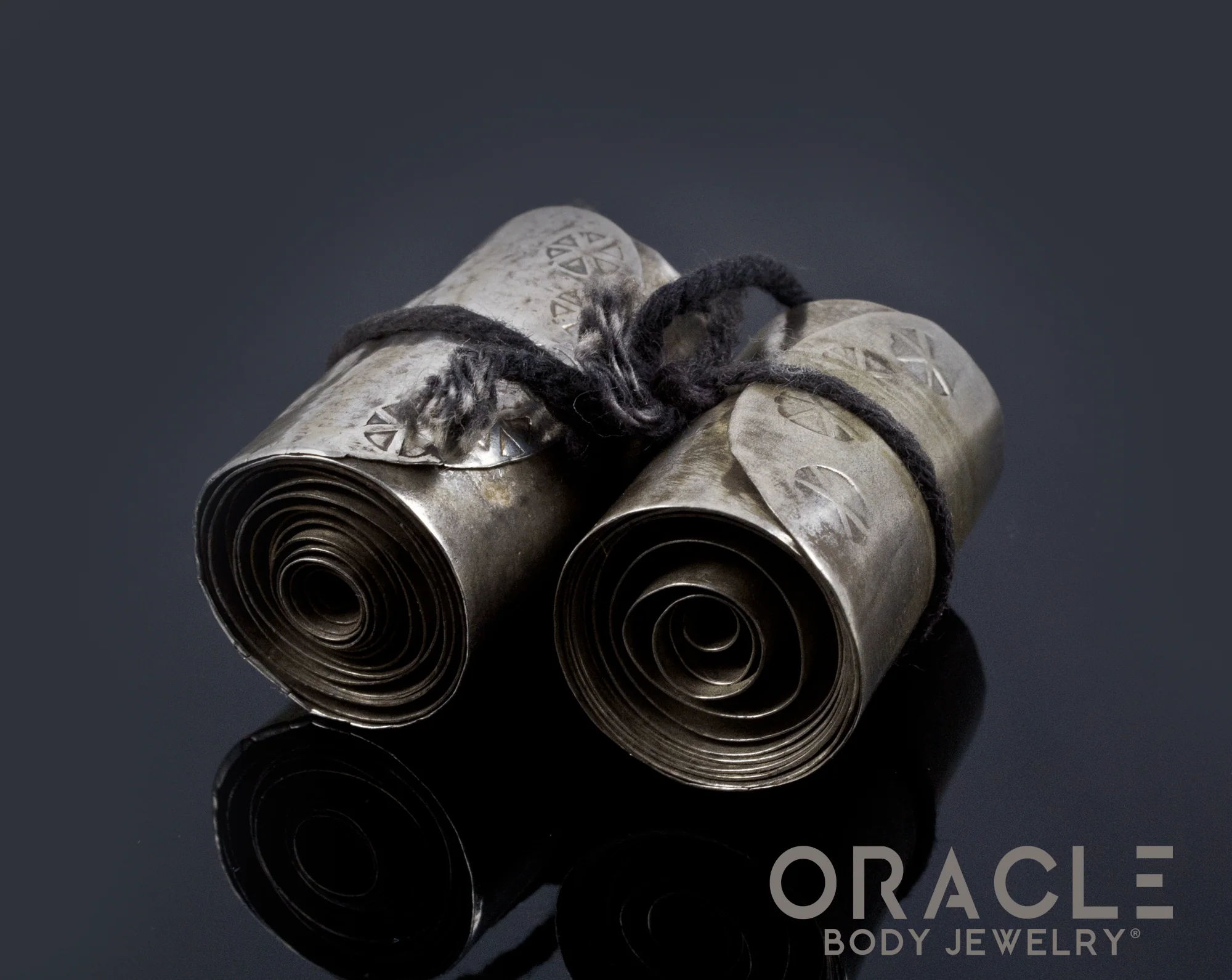 Burmese Metal Rolled Palm Plugs - Image 2