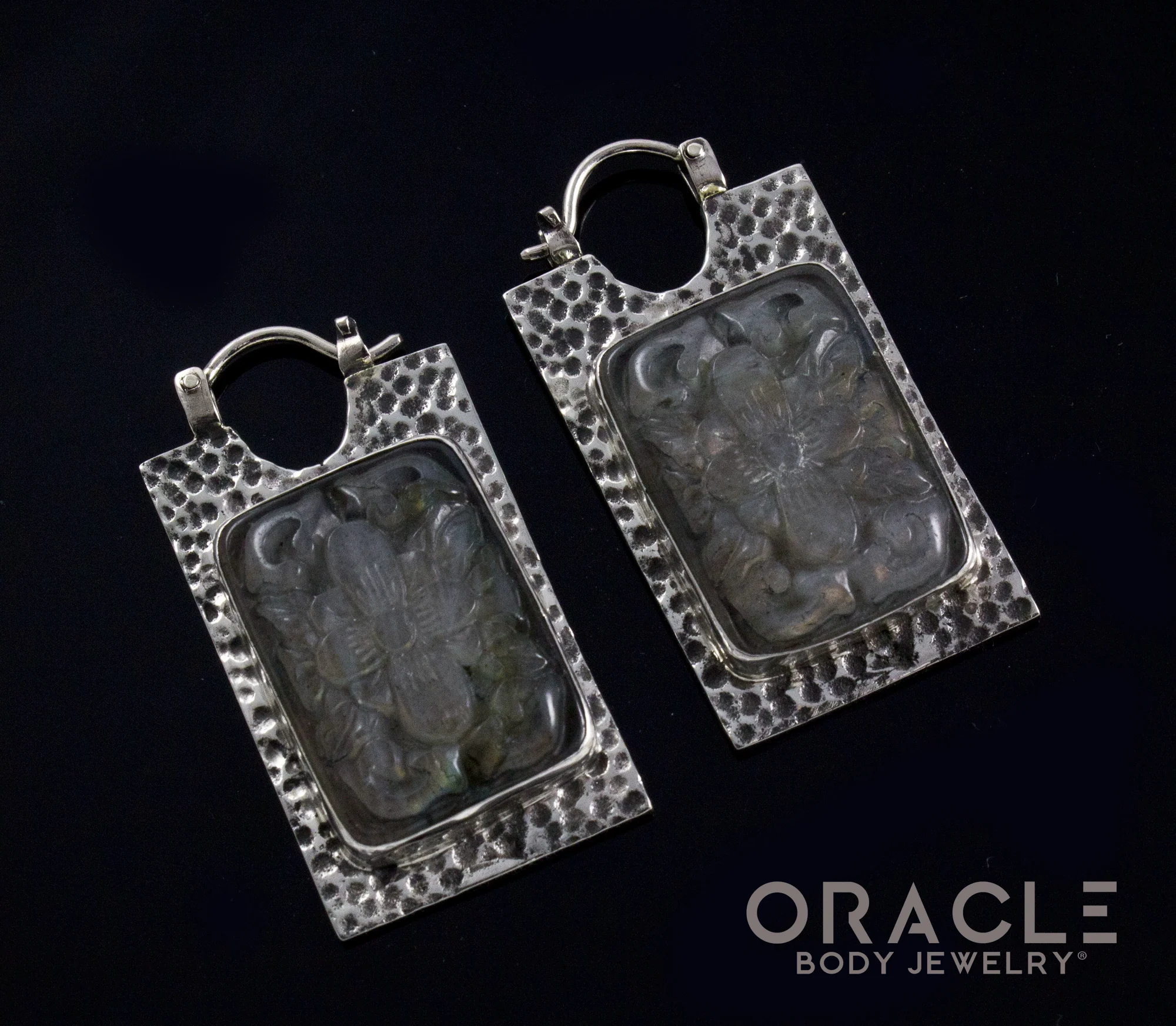 White Brass Kawaii with Carved Labradorite - Image 2