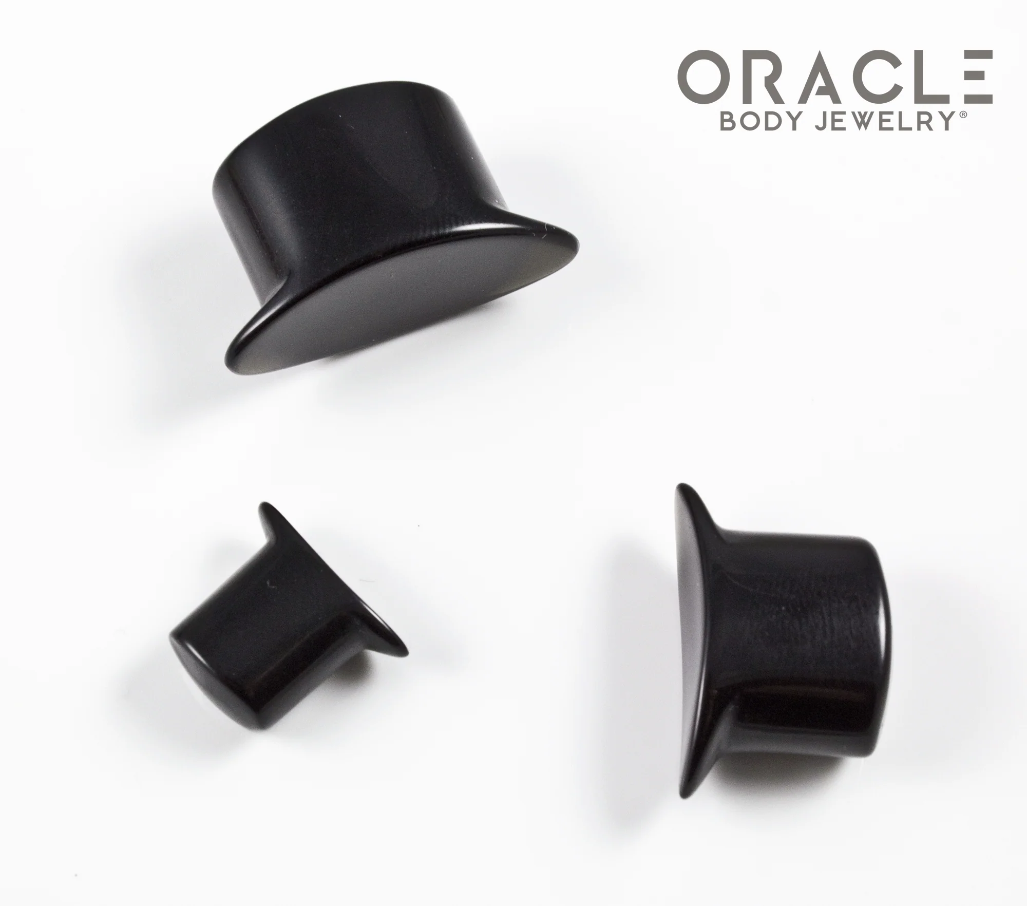 Black Obsidian Oval Labrets 2g Through 3/4" - Image 3