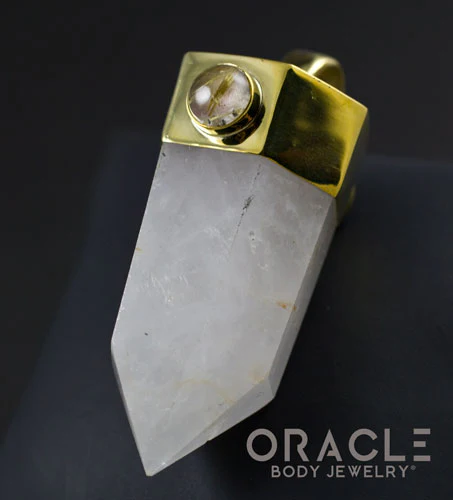 Zuul Pendant with Quartz Point and Watermelon Tourmaline and Rutilated Quartz Accents - Image 4