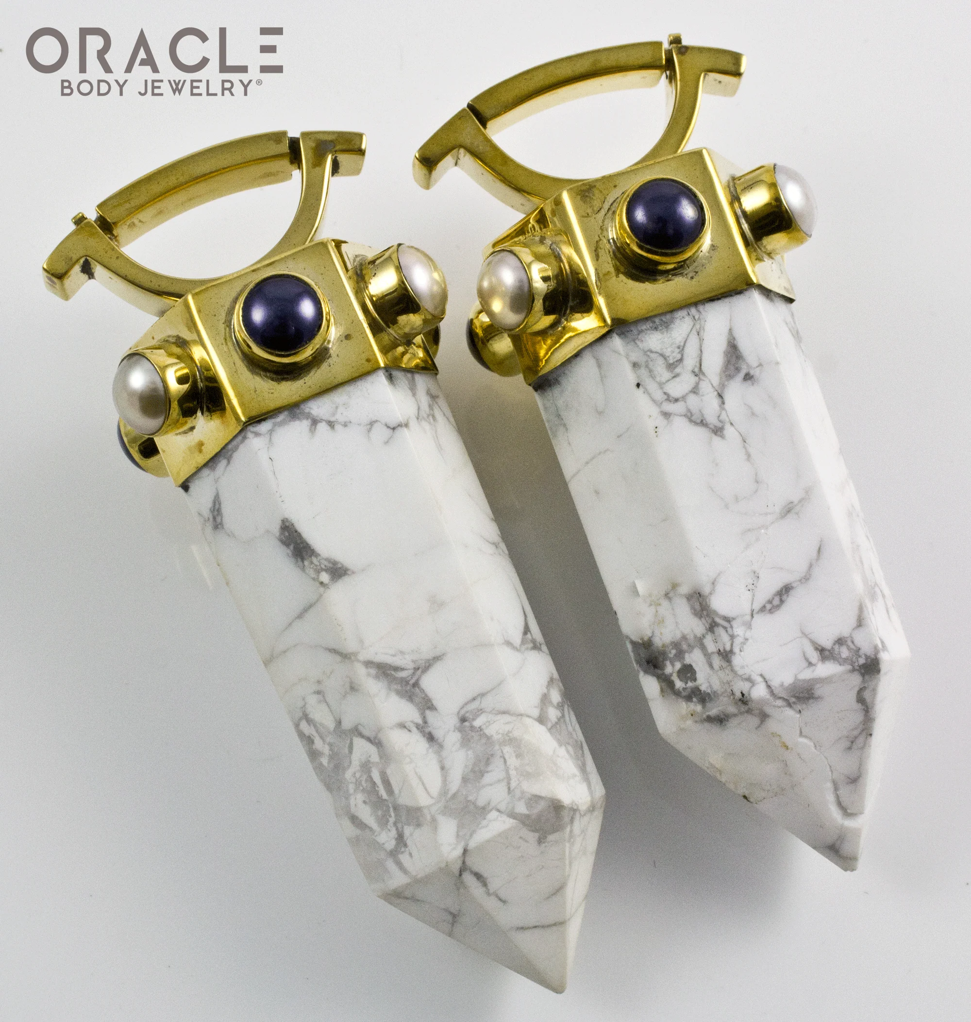 Zuul Weights with Howlite and Black and White Pearls - Image 2