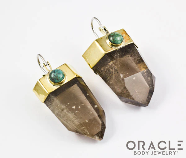 Zuul with Rutilated Quartz Points and Chrysocolla Accents - Image 3